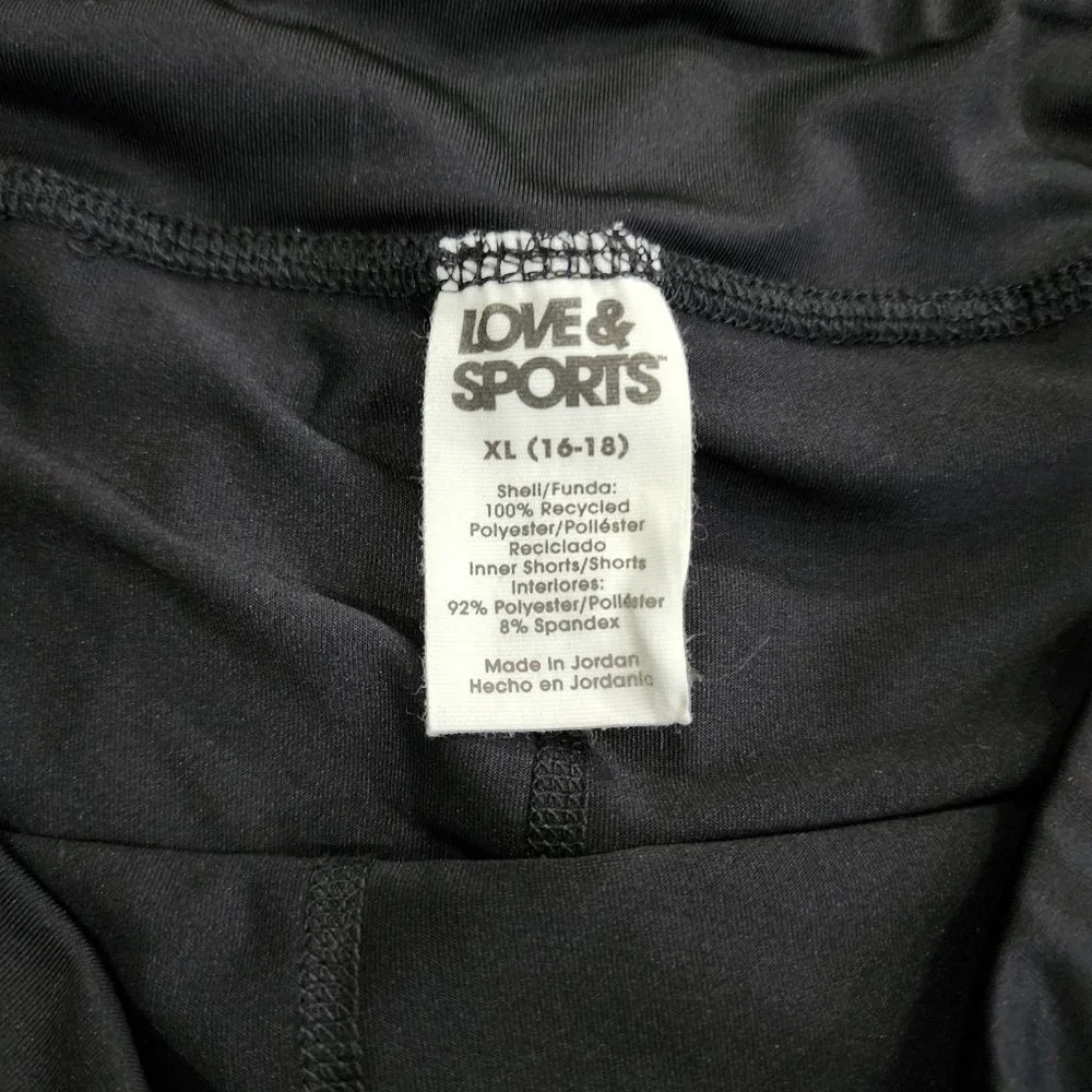 NWT Love & Sports Women's Lined Running Shorts